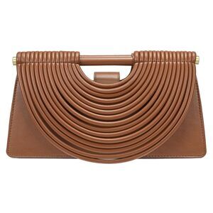 2143 Handwoven Bread Evening Clutch Top Handle Bag Shoulder Crossbody